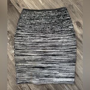 Alexander Wang Black and White Pencil Skirt